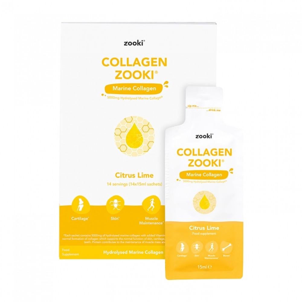 Zooki® Liposomal Collagen (Citrus Lime) Zooki™ | YourZooki | 14 (15ml) Sachets (14 Days) (5000MG)