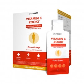 Zooki® Citrus Orange Liposomal Vitamin C Zooki™ | YourZooki | 30 (1000mg) Sachets (30Days)