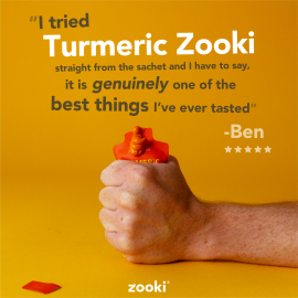 Zooki® Liposomal Turmeric Zooki™ | YourZooki | 14 (15ml) Sachets (14 Days) (750mg Curcumin)