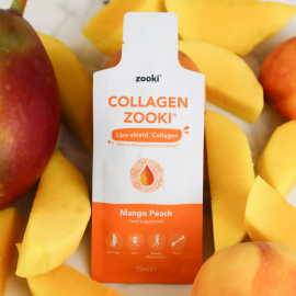 Zooki® Liposomal Collagen (Mango Peach Flavor) Zooki™ | YourZooki | 14 (15ml) Sachets (14 Days) (5000MG)