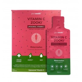 Zooki® Watermelon Flavour Liposomal Vitamin C Zooki™ | YourZooki | 30 (1000mg) Sachets (30Days)